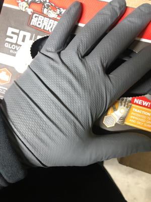 Grease Monkey 27502-16 Gorilla Grip Nitrile Disposable Gloves