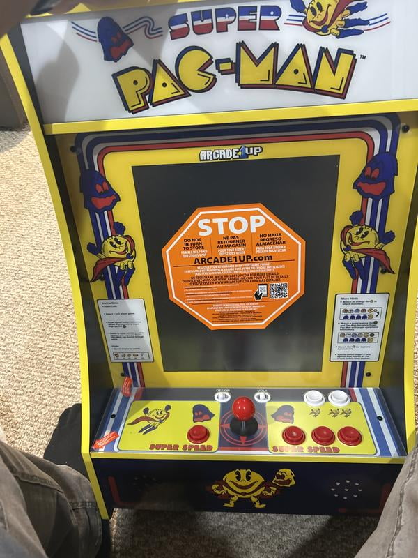 Arcade1UP Super Pac-Man, 4 Games in 1 Retro Machine: Single Player