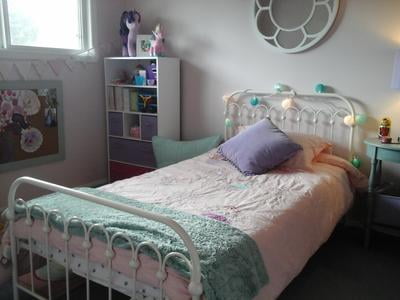 Novogratz Bright Pop Full Metal Bed Multiple Colors White Novogratz Bright Pop Full Metal Bed Multiple Colors White