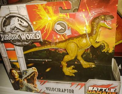 battle damage velociraptor
