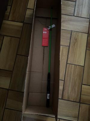 Zebco Hotcast Fiberglass Spinning Rod Fishing Pole, 6-Foot 2-Piece