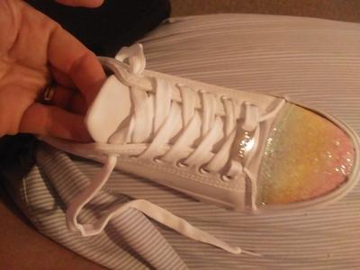 ☆bebeページ☆ Bebe Youth Girls Low Top Sneaker With Glitter Toe Cap, Sizes