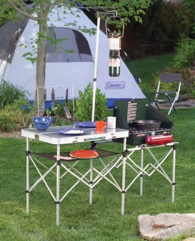 テーブル・チェア・ハンモック Coleman COMFORT MASTER LONGROLL TABLE Coleman Camping Table, Silver - Walmart.com