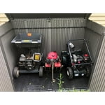 Lifetime 75 cu. ft. Horizontal Storage Shed, Light Brown