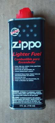 Zippo Lighter Fuel Fluid 4 oz (118ml) - 4 Can