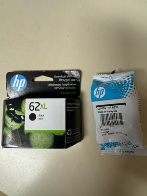 HP 62XL High-Capacity Ink Cartridge, Black & Tri-Color Combo