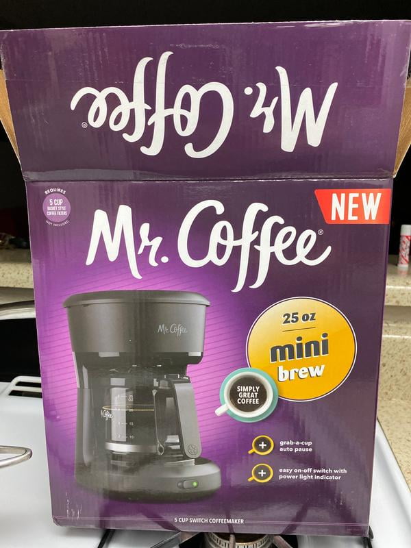 Mr. Coffee 5-Cup Switch Black Coffee Maker - Bliffert Lumber and