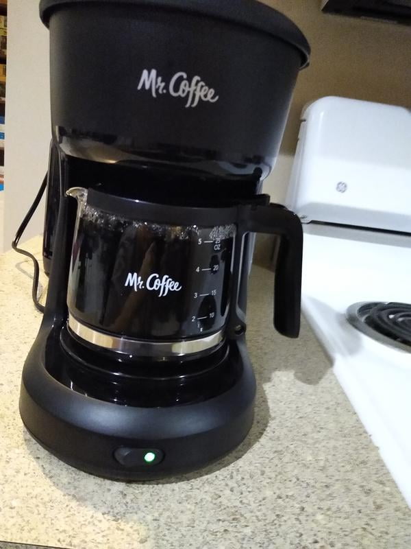  Mr. Coffee 2134286 ® 5-Cup Mini Brew Switch Coffee Maker,  White: Home & Kitchen