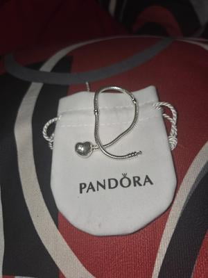 Pandora Moments Heart Clasp Snake Chain Charm Bracelet - Gem - View #4