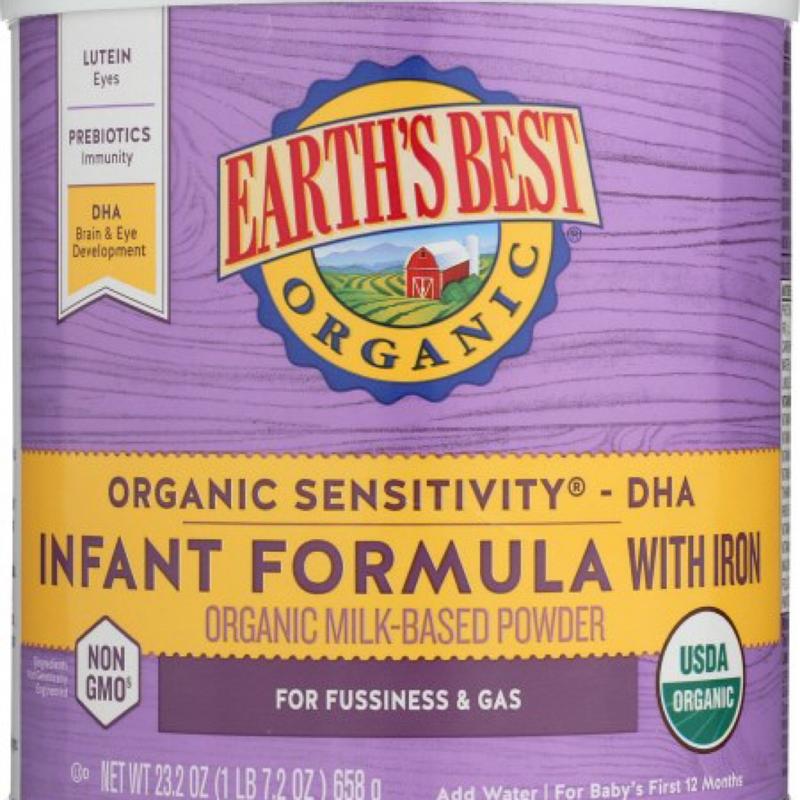 Earth S Best Organic Low Lactose Sensitivity Infant Powder Formula With Iron Omega 3 Dha And Omega 6 Ara 32 Oz Can Walmart Com Walmart Com