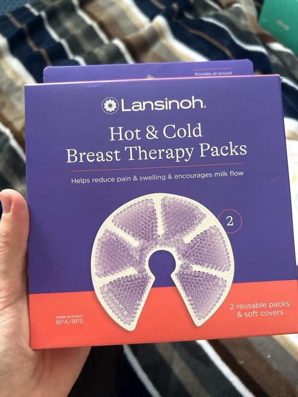 Lansinoh TheraPearl 3-in-1 Hot or Cold Breast Therapy, 2 Count