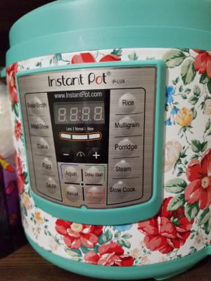 The Pioneer Woman Instant Pot DUO60 6-Quart Dazzling Dahlia 7-In-1  Multi-Use Programmable Pressure Cooker, Slow Cooker, Rice Cooker, Sauté,  Steamer, Yogurt Maker, and Warmer 