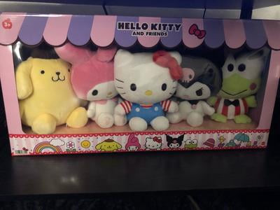 3 pack) Hello Kitty & Friends 5-Pack Plush Figure Collection with