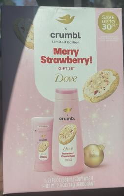 Dove Crumbl Limited Edition Body Care Gift Set Strawberry Crumb