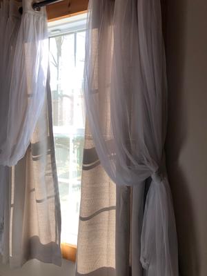 Exclusive Home Curtains 2 Pack Catarina Layered Solid Blackout And