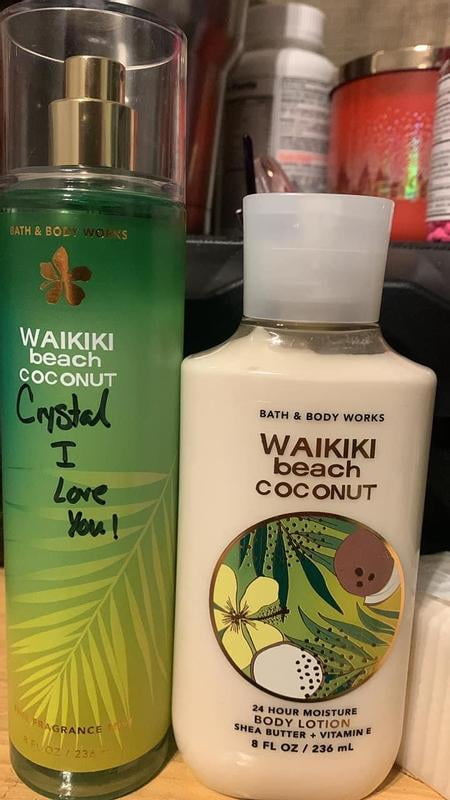 Bath and Body Works Waikiki Beach Coconut Fine Fragrance