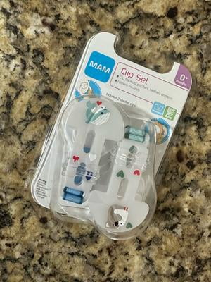 MAM Pacifier Clips, Baby Pacifier Clip, ?I Love Daddy? Design