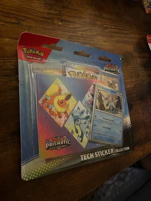 pokemon trading cards sv 8.5 prismatic evolutions tech sticker collection 3 Pokemon TCG SV8.5 Prismatic Evolutions Tech Sticker Collection Blister Sealed