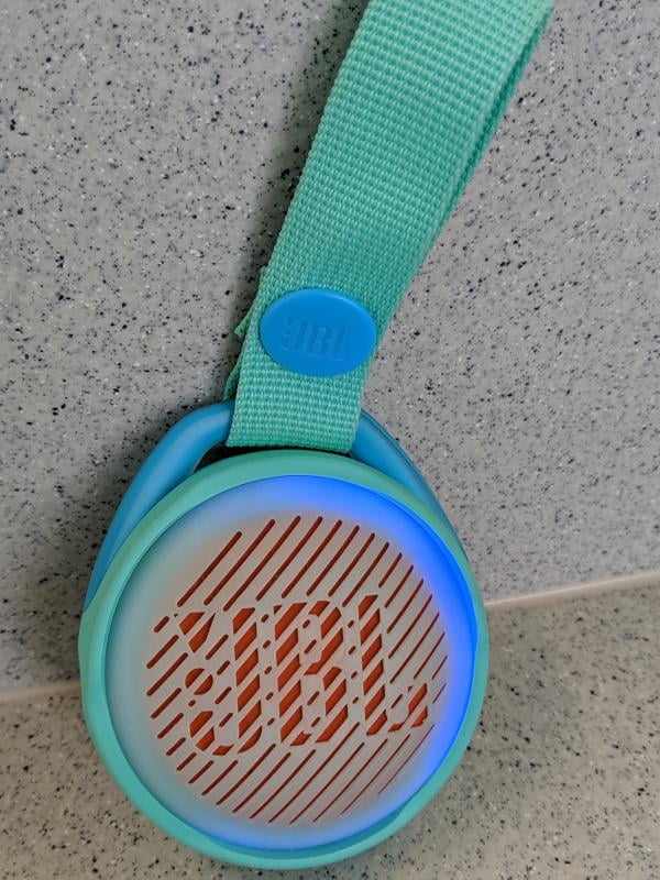 JBL Jr Pop Waterproof Portable Wireless Bluetooth Speaker with Strap  Designed for Kids, Wireless Blu