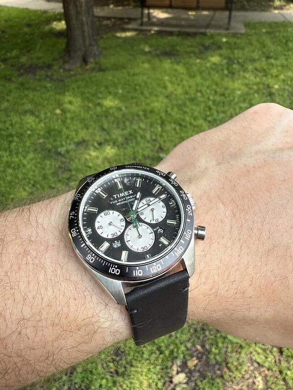 Montre Timex Waterbury Chronographe TW2V42500 – Boîtier Acier 41mm – étanche 100m – Neuf Avec étuis
