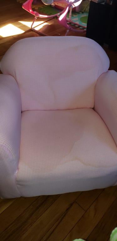 keet roundy kid's chair gingham