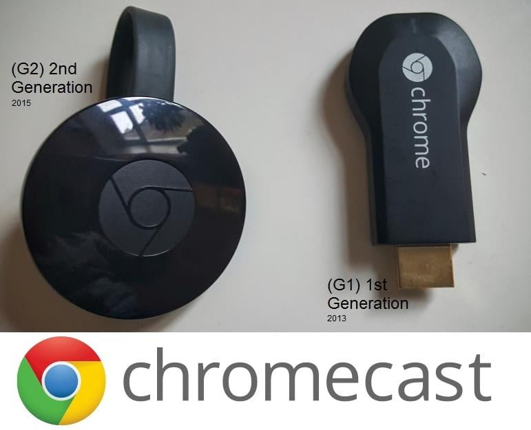 Google GA3A00097-A03 Z01 Chromecast 2nd Generation - Black