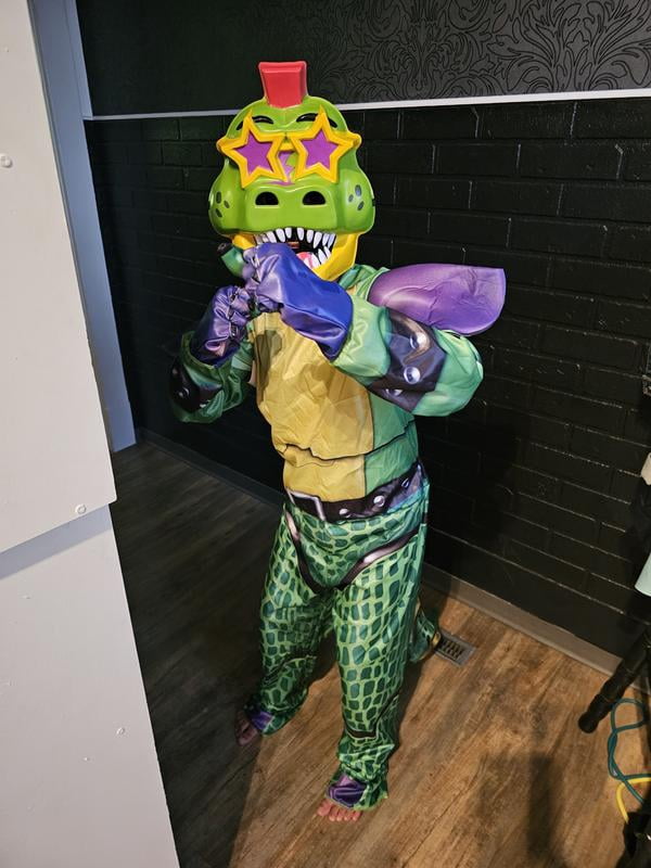 Rubies II Child's Five Nights At Freddy's Montgomery Gator Costume - Jumpsuit With Mask & Gloves - View #11
