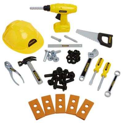 Stanley Jr. Mega Kids Roleplay Toolbox & Toy Tool Set w/Power Drill 