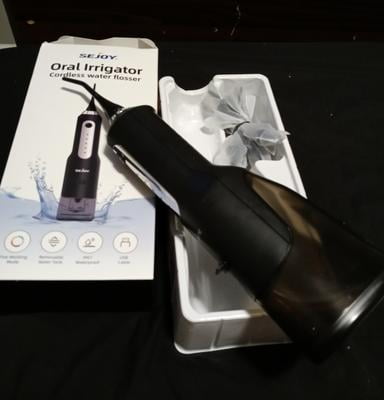 350 Ml, Irrigatore Orale Senza Fili 2025, Detergente Elettrico Per Denti Water Flosser, Modalità Fai Da Te, 5 Modalità E 9 Ugelli, 350 Ml, Doccia Dentale IPX7, Impermeabile, Vincitore Del Test Per - Foto 12