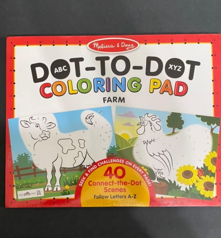 Melissa & Doug ABC 123 Dot-to-Dot Coloring Pad - Wild Animals – Daisy  Trading Co.