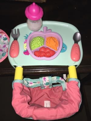 portable table feeding play set