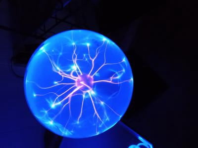 6 inch Plasma Ball Lamp, Touch & Sound Sensitive, Nebula Lightning