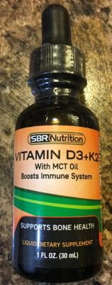 Max Absorption Vitamin D3 K2 Mk 7 Sublingual Liquid