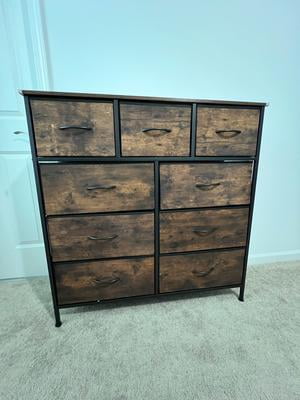 Customer reviews for MCQ 5-Drawer Fabric Dresser with Metal Frame & Wood Top Storage Organizer for Bedroom, Closet, Entryway, Black | Walmart.com Customer reviews for MCQ 5-Drawer Fabric Dresser with Metal Frame & Wood Top Storage Organizer for Bedroom, Closet, Entryway, Black | Walmart.com