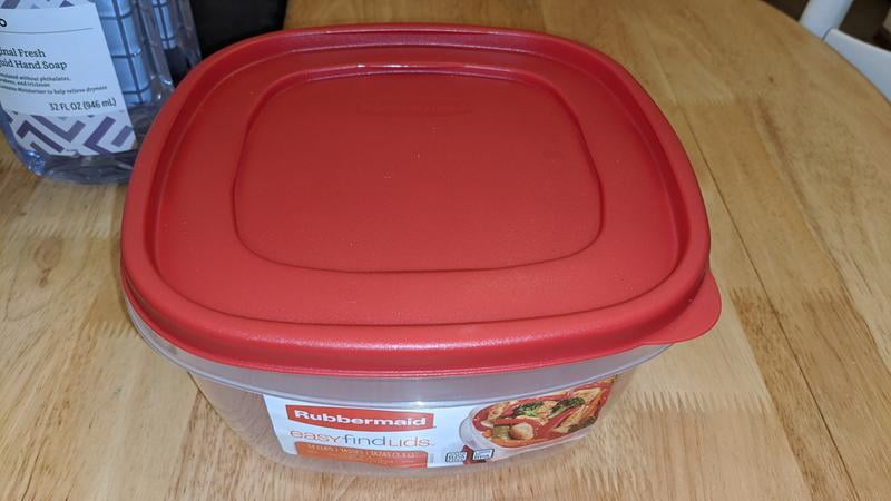 Rubbermaid Premier Easy Find Lids Food Storage Containers, 14 Cup, Gra –  ShopBobbys