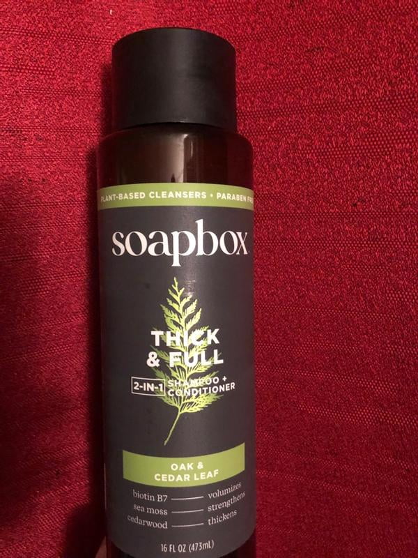 Soapbox Herren 2-in-1 Shampoo & Conditioner – Mit Teebaum & Eukalyptus, 473 Ml, Für Kopfhautpflege