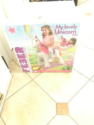 feber ride on unicorn