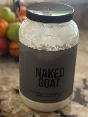 NAKED Goat - Pasture Fed Goat Whey Protein Powder from Small-Herd Wisconsin Dairies, 2Lb Bulk, GMO Free, Soy Free. Easy to Digest - All Natural