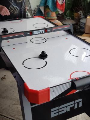 Espn 60 Inch Air Powered Hockey Table With Overhead Electronic