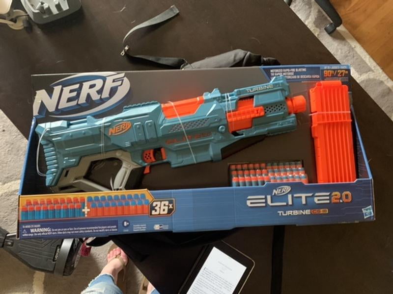 Nerf Elite 2.0 Turbine CS-18 Electronic Kids Toy Blaster with 36