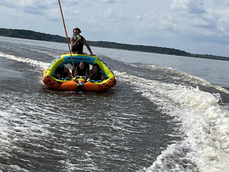 SPORTSSTUFF Poparazzi Inflatable Boating Tube for 1-3 Riders SPORTSSTUFF Poparazzi Inflatable Boating Tube for 1-3 Riders