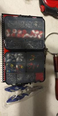 Eccomum 263pcs Fishing Gear Rig Kit Assortment with Tackle Box
