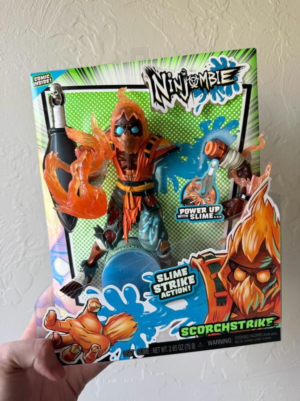 NINJOMBIE, Action Figure, Scorchstrike, Zombie with Slime Ages 3+