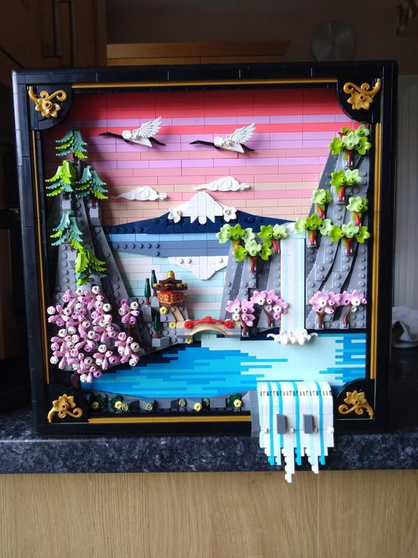 LEGO, Art Japanese Cherry Blossom Landscape Set, 31218, Wall Decor