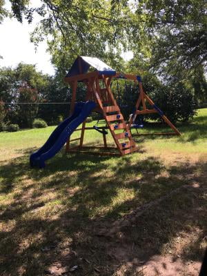 saddlebrook wooden swing set