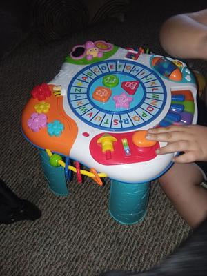 letter train and piano activity table