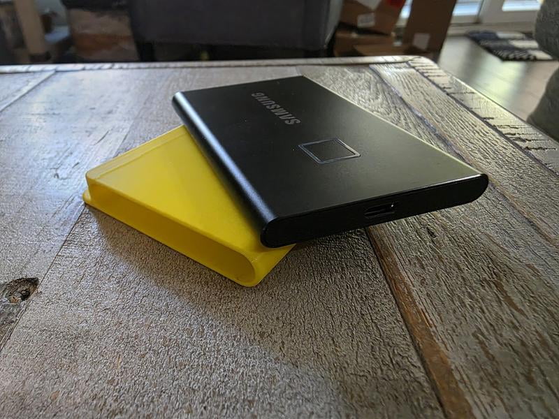 Samsung 1TB Portable SSD T7 Touch USB 3.2, Black - Walmart.com