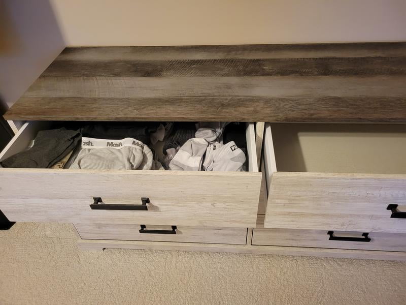 white christmas dresses Signature Design by Ashley Bronyan B1290-31 Six Drawer Dresser