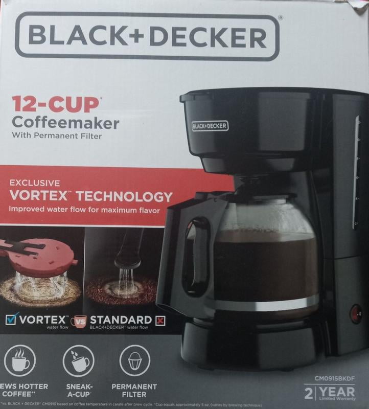 Black + Decker - Programmable 12 Cup Capacity Coffee Maker with Brew  Carafe, Black - Walmart.com