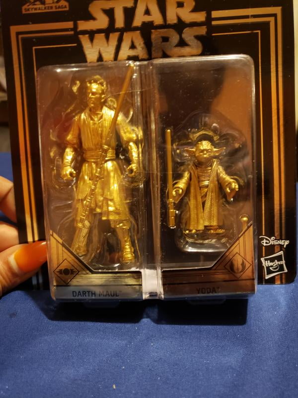 Lot of 5 Star Wars Commemorative Edition Skywalker Saga Gold Darth Maul /& Yoda